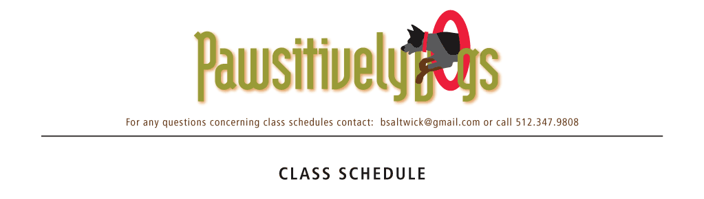 Class Schedule Banner